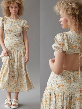 Ruby Sees Floral Backless Dress